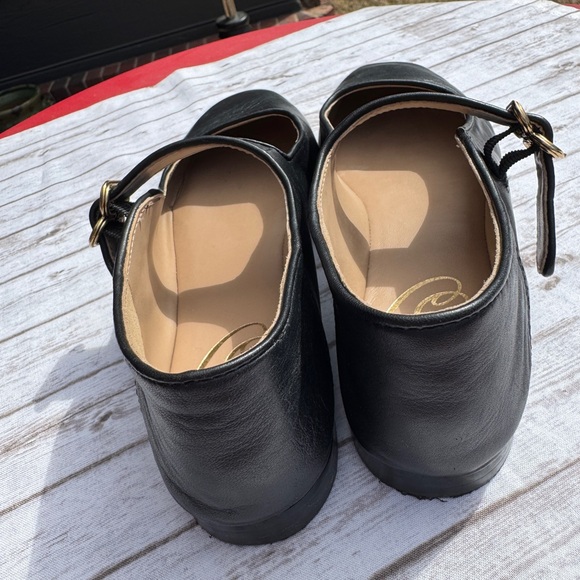 Sam Edelman Black Flats with Strap - Picture 5 of 6